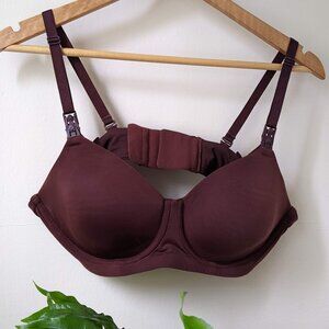 Simple Wishes | SuperMom Fixed Padding Nursing & Pumping Bra Chocolate 36A